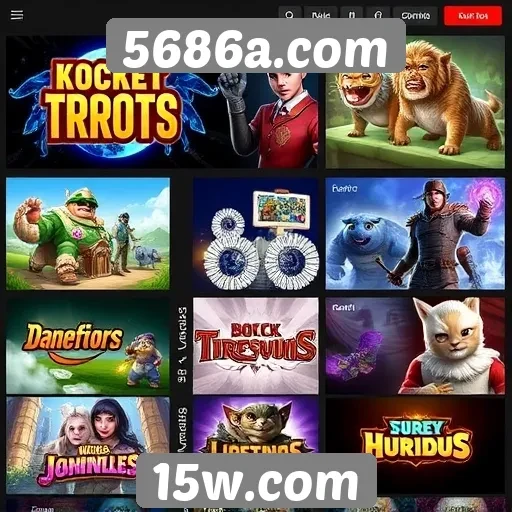 Jogos populares disponíveis no 5686a.com